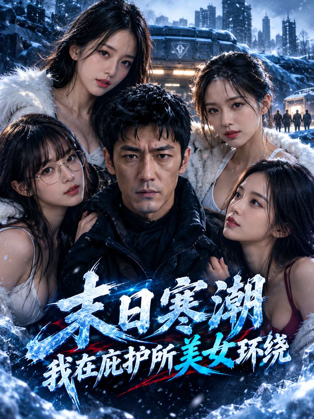 末日寒潮我在庇护所美女环绕 海报