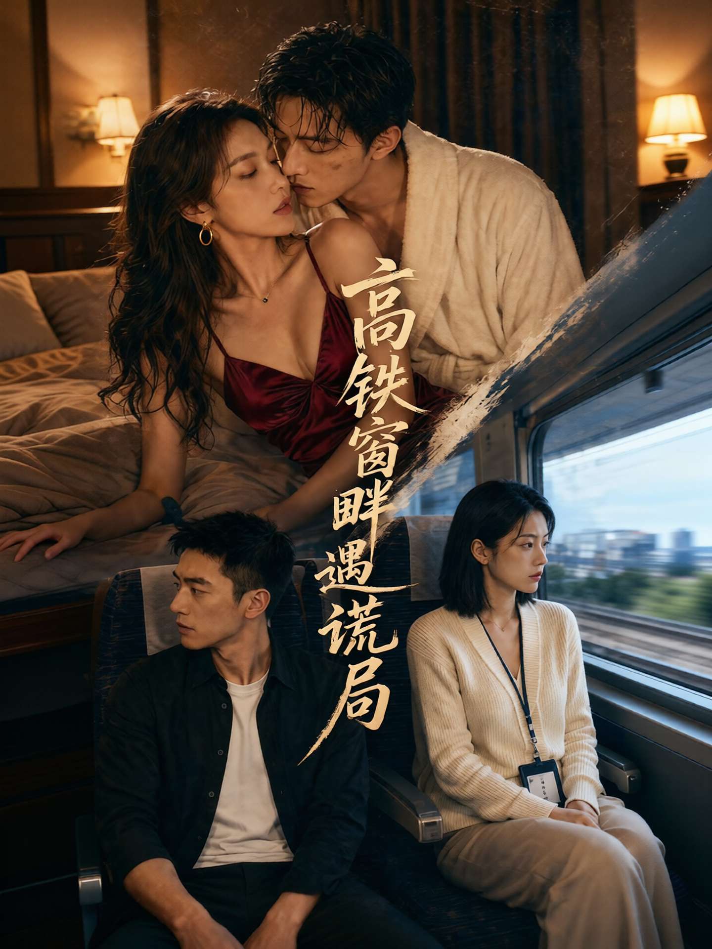 高铁窗畔遇谎局 海报