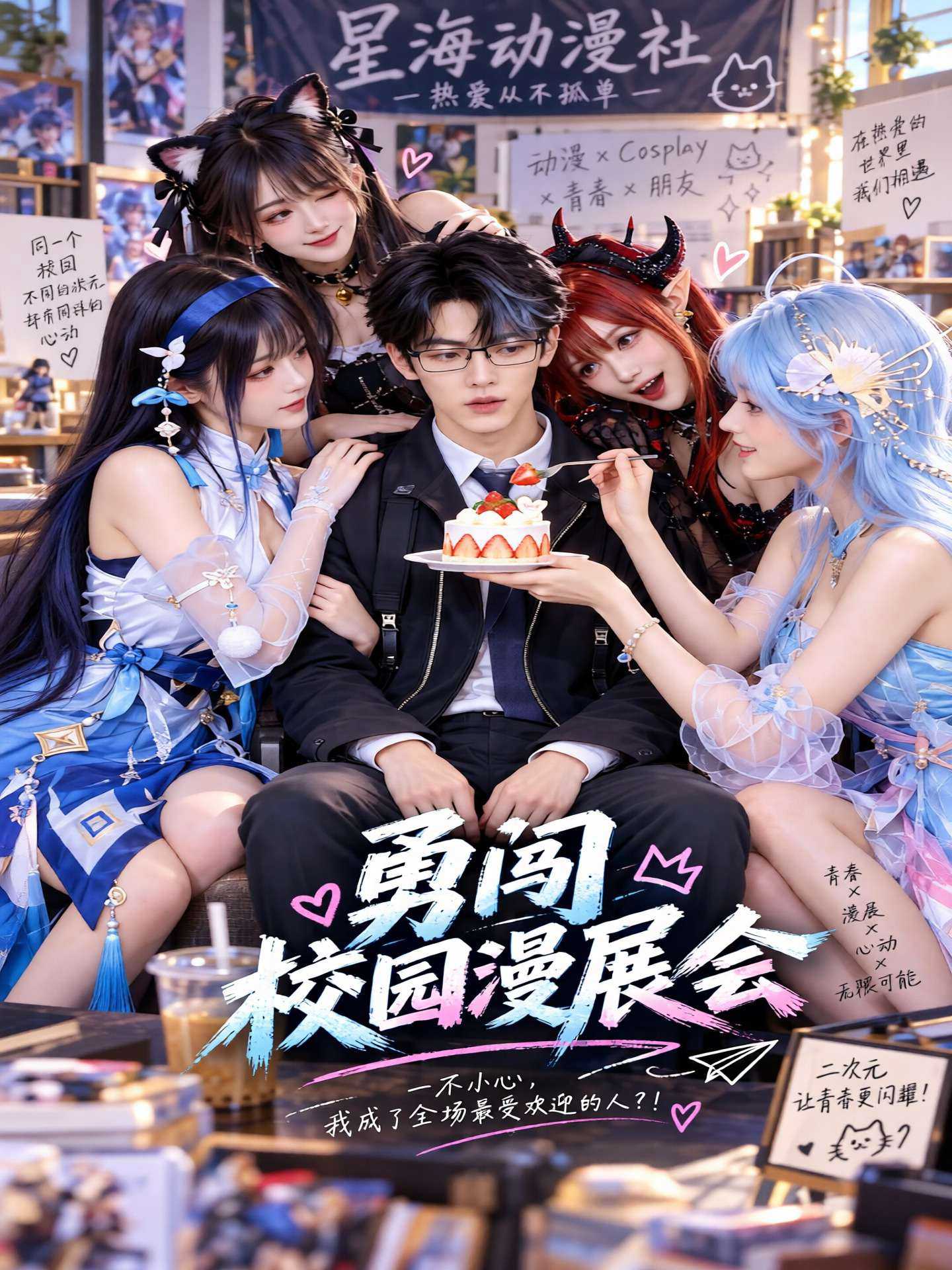 勇闯校园漫展会 海报