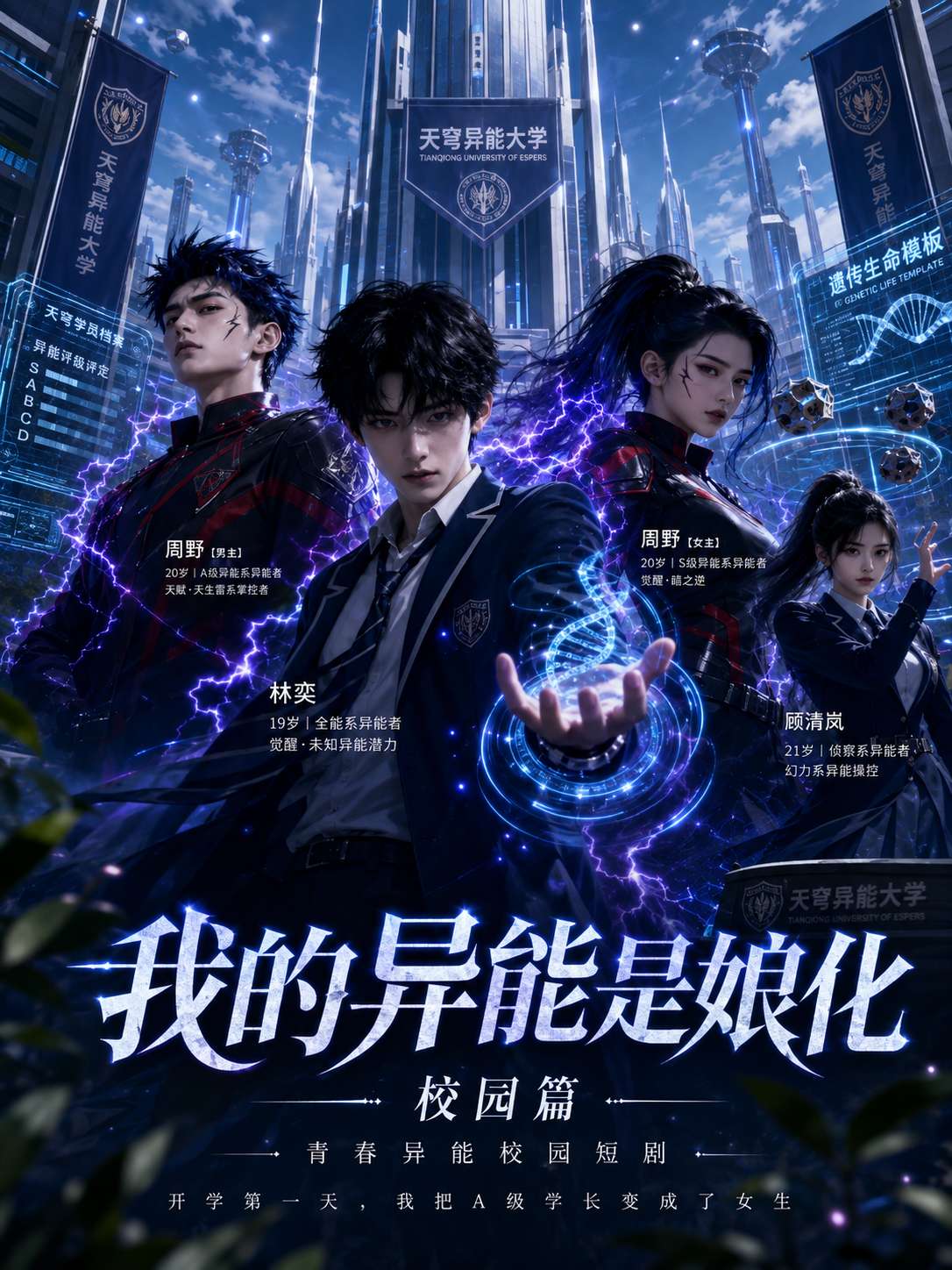 我的异能是娘化 海报