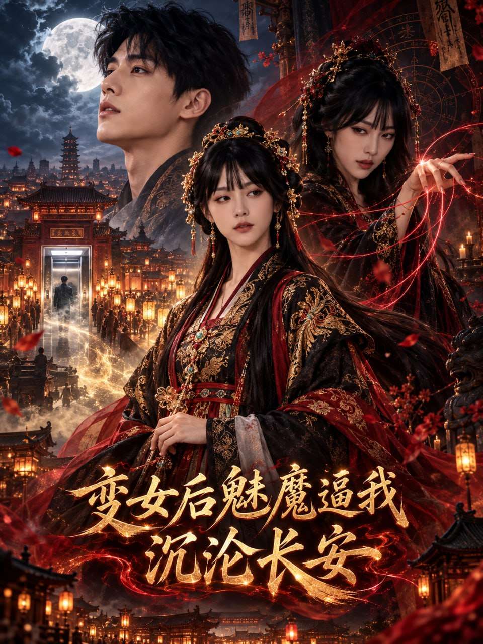 变女后魅魔逼我沉沦长安 海报